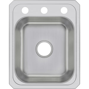 Celebrity 21.25' x 17' x 6.88' Stainless Steel Single-Basin Drop-In Kitchen Sink