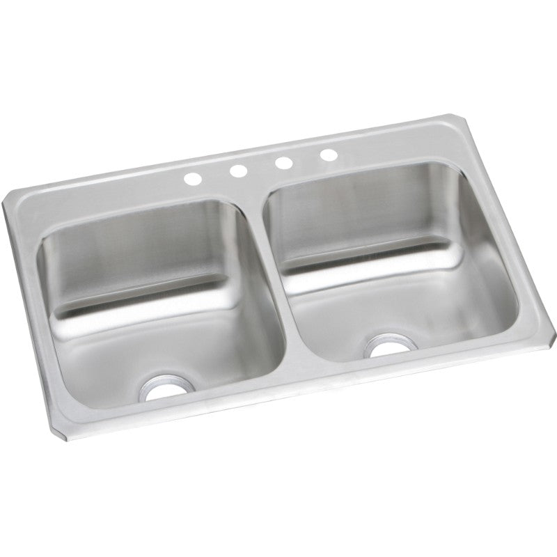 Celebrity 21.25' x 33' x 6.88' Stainless Steel Double-Basin Drop-In Kitchen Sink