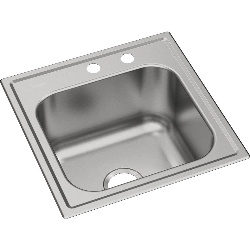 Dayton 20' x 20' x 10.13' Stainless Steel Single-Basin Drop-In Laundry Sink - MR2