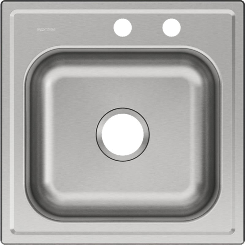 Dayton 20' x 20' x 10.13' Stainless Steel Single-Basin Drop-In Laundry Sink - MR2