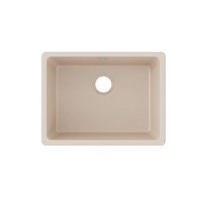 Quartz Classic 18.5' x 24.63' x 9.5' Quartz Single-Basin Undermount Kitchen Sink in Bisque