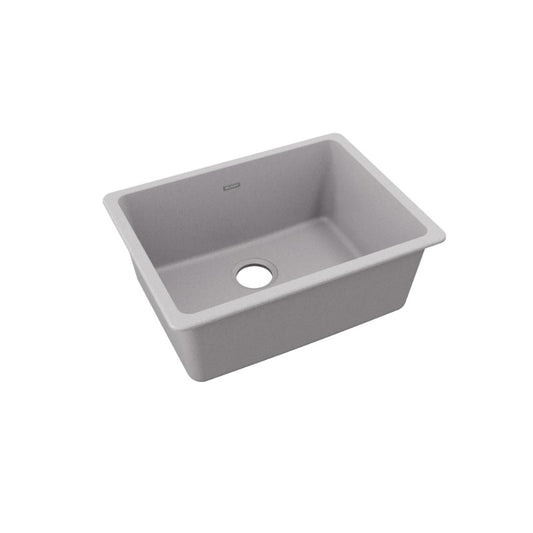 Quartz Classic 18.5" x 24.63" x 9.5" Quartz Single-Basin Undermount Kitchen Sink in Greystone