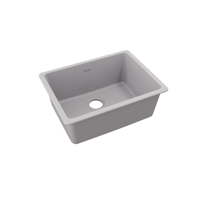 Quartz Classic 18.5' x 24.63' x 9.5' Quartz Single-Basin Undermount Kitchen Sink in Greystone