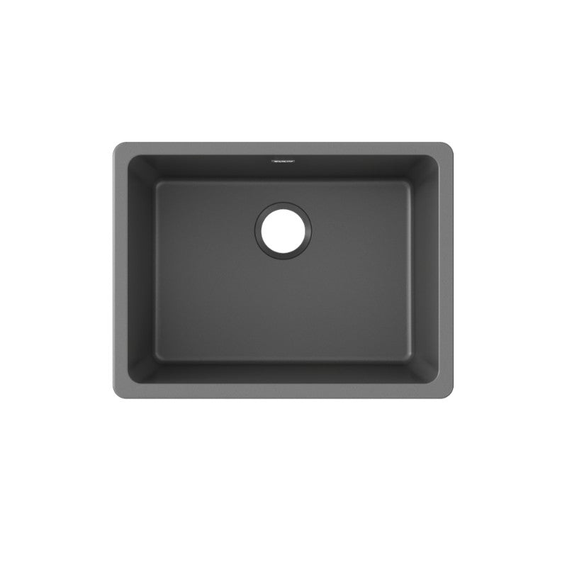 Quartz Classic 18.5' x 24.63' x 9.5' Quartz Single-Basin Undermount Kitchen Sink in Dusk Gray
