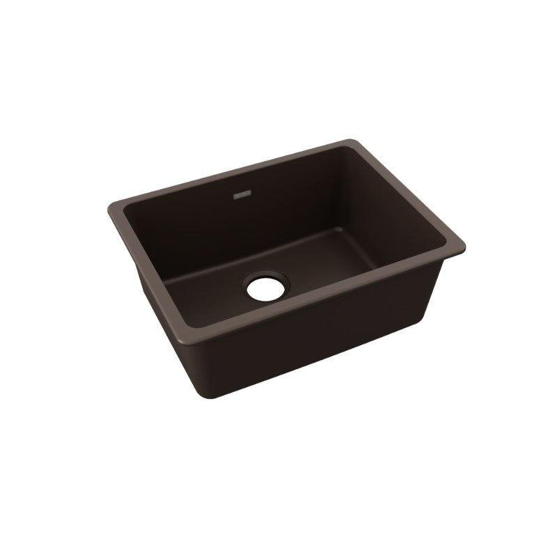 Quartz Classic 18.5' x 24.63' x 9.5' Quartz Single-Basin Undermount Kitchen Sink in Mocha