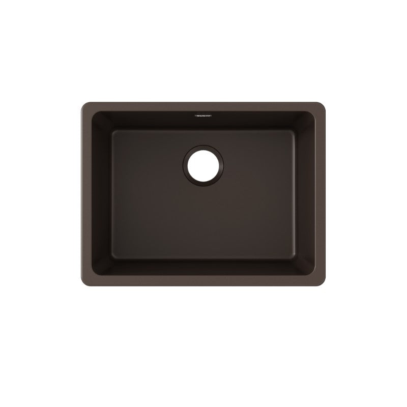 Quartz Classic 18.5' x 24.63' x 9.5' Quartz Single-Basin Undermount Kitchen Sink in Mocha