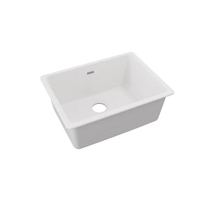 Quartz Classic 18.5' x 24.63' x 9.5' Quartz Single-Basin Undermount Kitchen Sink in White