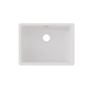 Quartz Classic 18.5' x 24.63' x 9.5' Quartz Single-Basin Undermount Kitchen Sink in White