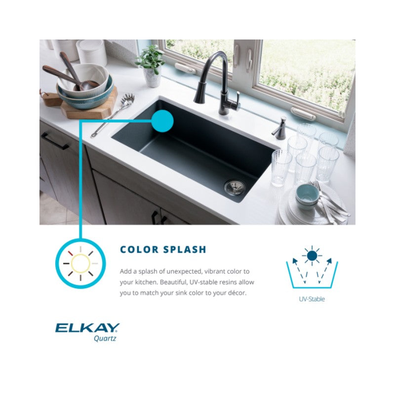 Quartz Classic 20' x 33' x 9.5' Quartz Double-Basin Undermount Kitchen Sink in Greige