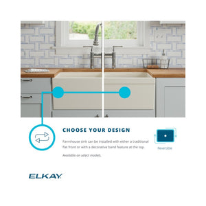 19.94' x 33' x 10.13' Fireclay Double-Basin Farmhouse Kitchen Sink in White