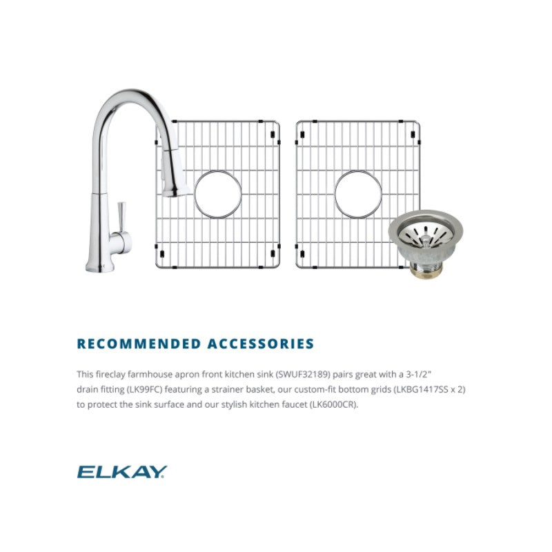 19.94' x 33' x 10.13' Fireclay Double-Basin Farmhouse Kitchen Sink in White