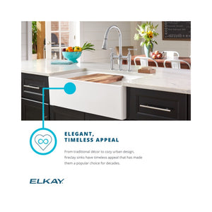 19.94' x 33' x 10.13' Fireclay 40/60 Double-Basin Farmhouse Kitchen Sink in White