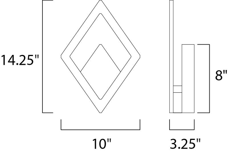 Alumilux Sconce 13.5' Single Light Outdoor Wall Mount Light in White
