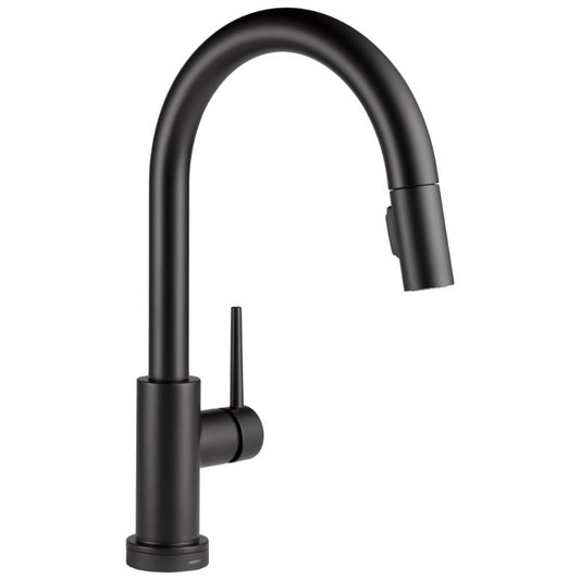 Trinsic Pull-Down Kitchen Faucet in Matte Black with Touch Control