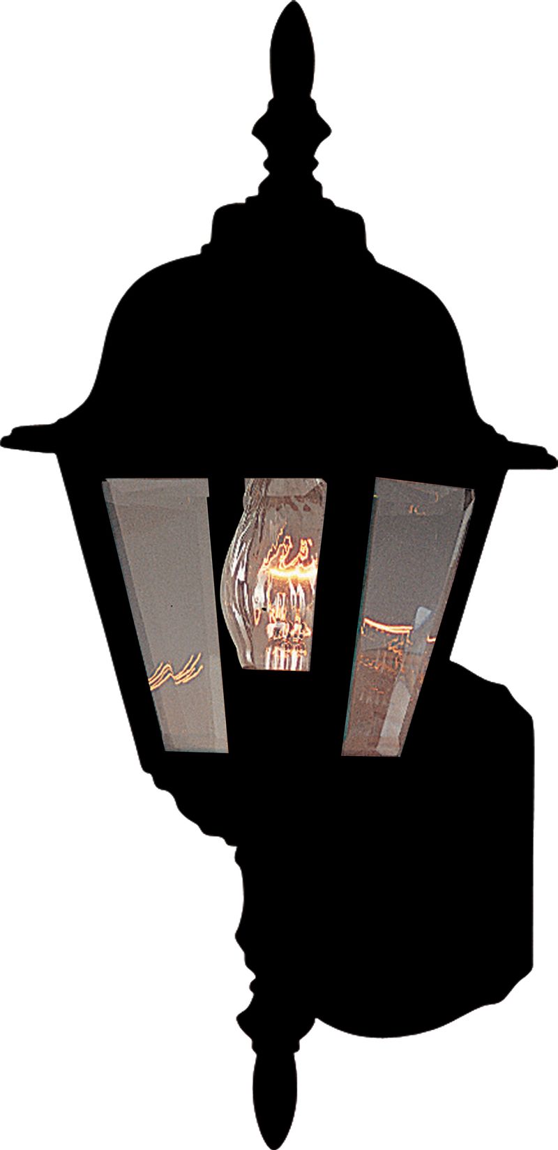 Builder Cast 6' Single Light Outdoor Wall Mount in Black