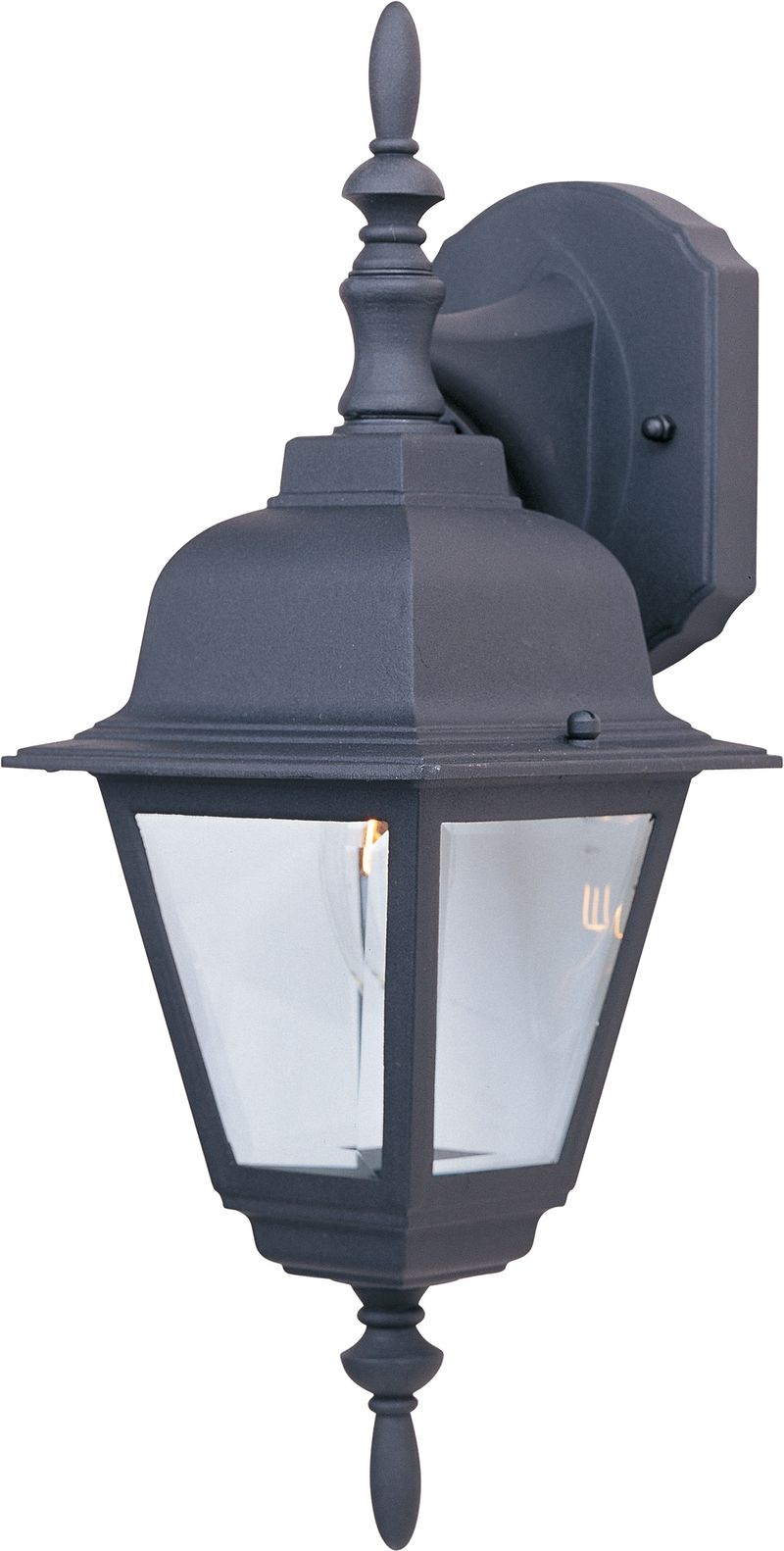 Builder Cast 6' Single Light Outdoor Hanging Wall Mount in Black