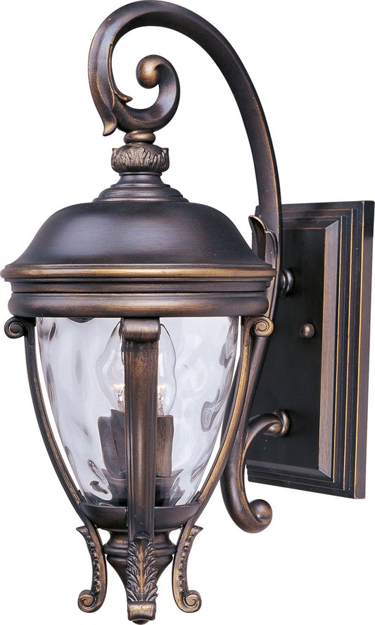 Camden VX 8.5" 2 Light Outdoor Wall Mount in Golden Bronze