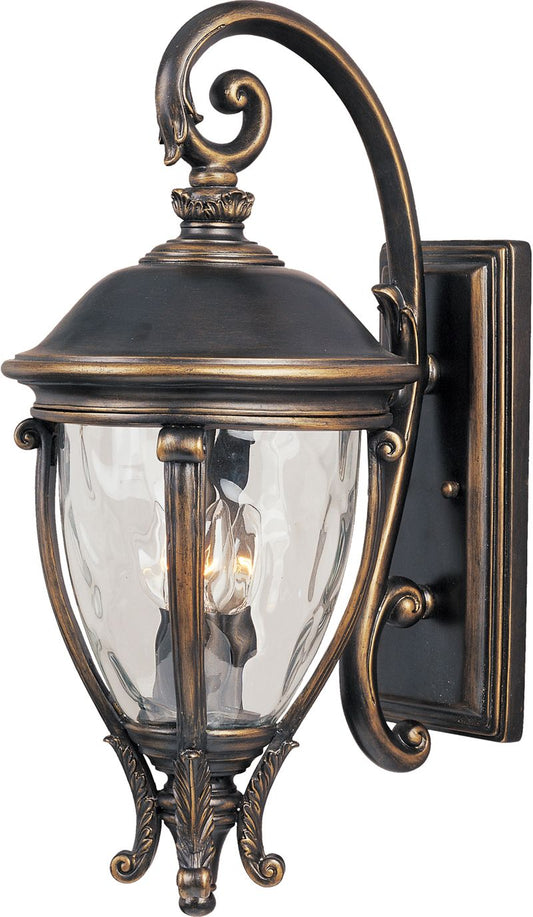 Camden VX 11" 3 Light Outdoor Wall Mount in Golden Bronze