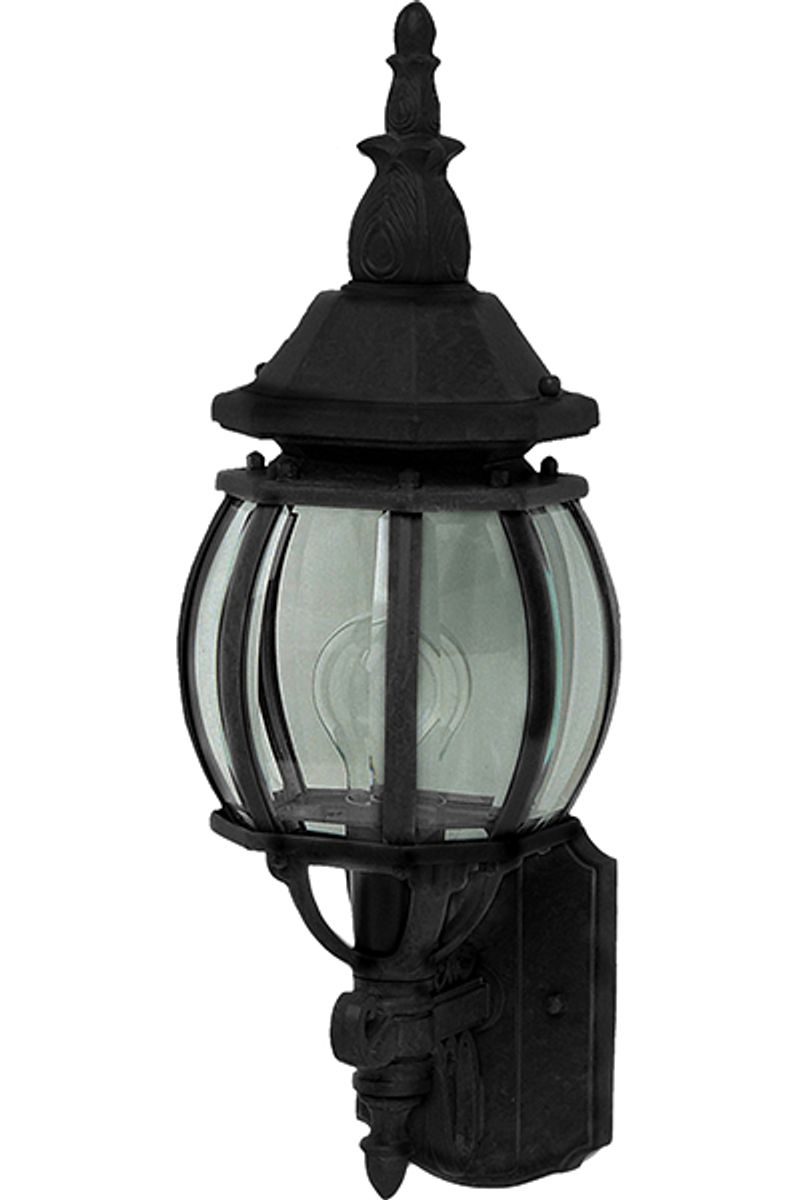Crown Hill 18' Single Light Outdoor Wall Mount in Black