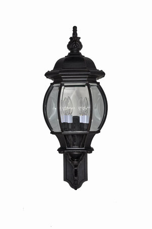 Crown Hill 11' 4 Light Outdoor Wall Mount Light in Black