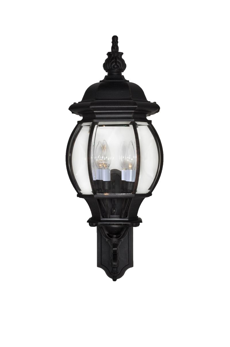 Crown Hill 11' 4 Light Outdoor Wall Mount Light in Black