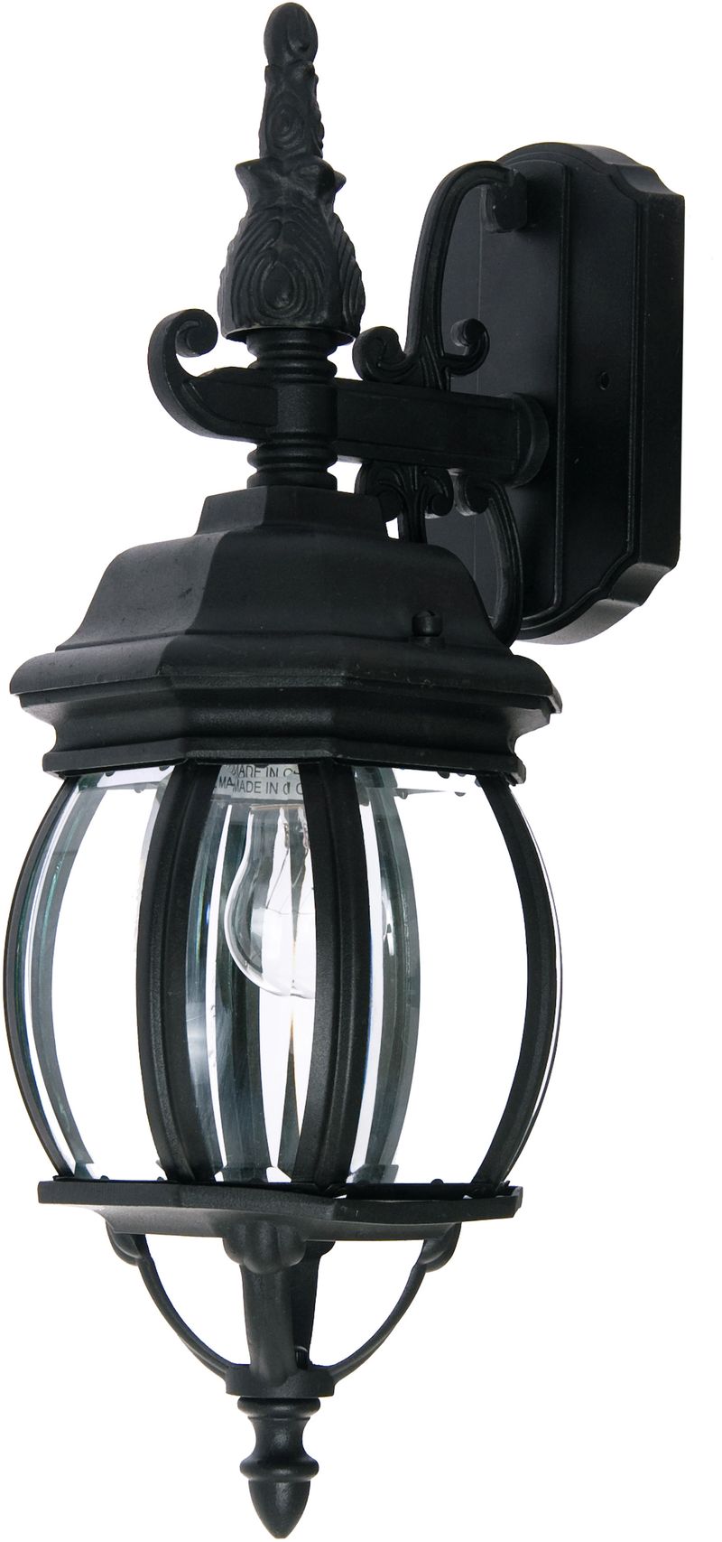 Crown Hill 6' Single Light Outdoor Wall Mount in Black