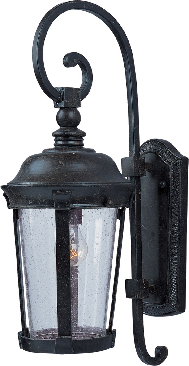 Dover DC 19.5' Single Light Outdoor Wall Mount in Bronze