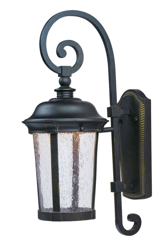Dover 8" Single Light Outdoor Wall Mount in Bronze