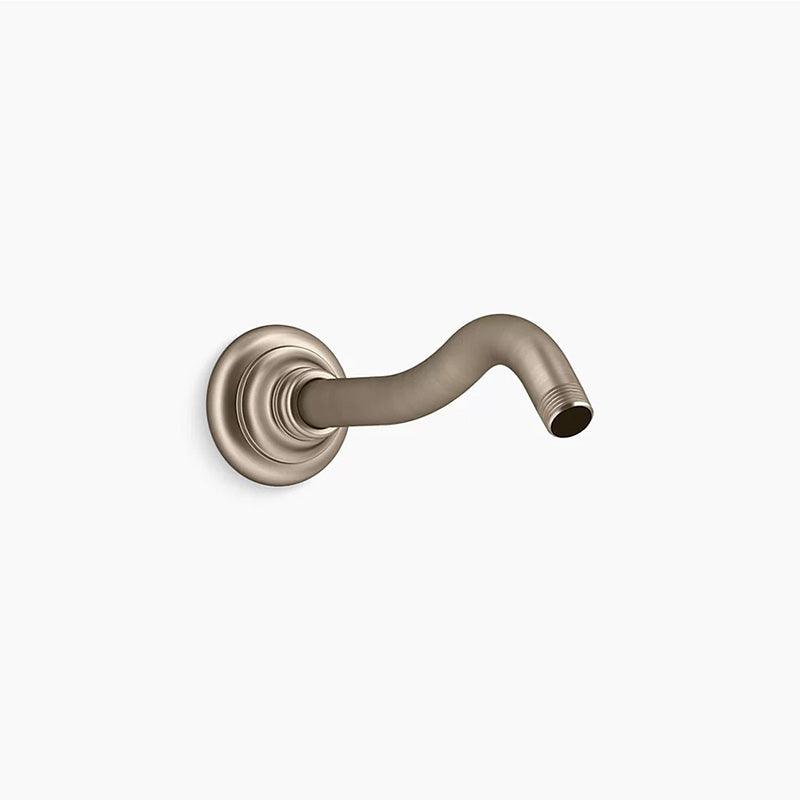 Artifacts Shower Arm and Flange in Vibrant Brushed Bronze