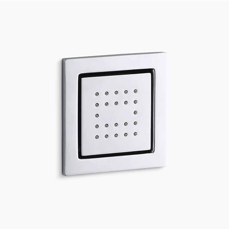 WaterTile Square 2.5 gpm Body Spray in Polished Chrome