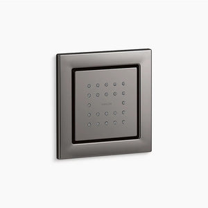 WaterTile Square 2.5 gpm 22-Nozzle Body Spray in Vibrant Titanium