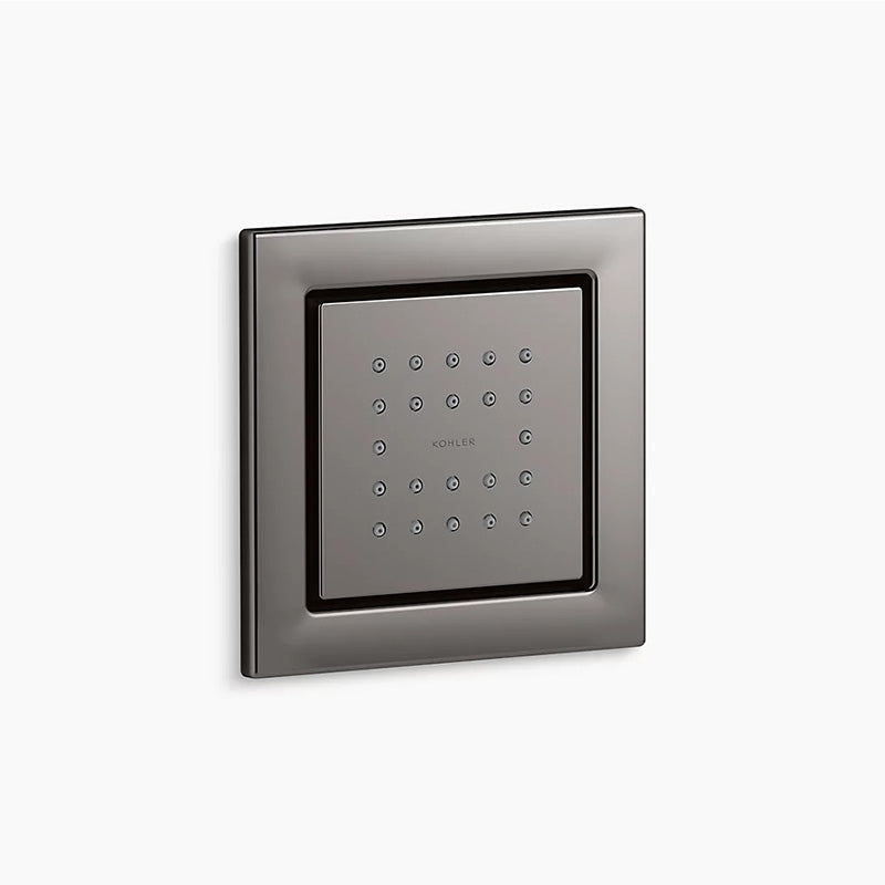 WaterTile Square 2.5 gpm 22-Nozzle Body Spray in Vibrant Titanium