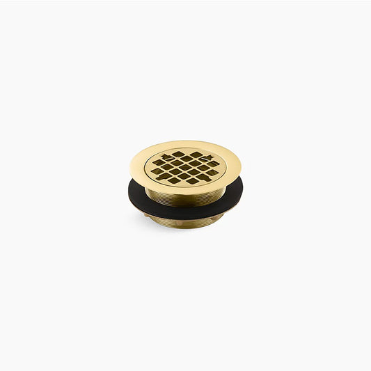 Shower Drain in Vibrant Polished Brass