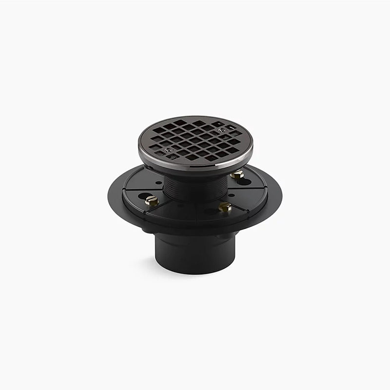 Clearflo Round Shower Drain in Vibrant Titanium