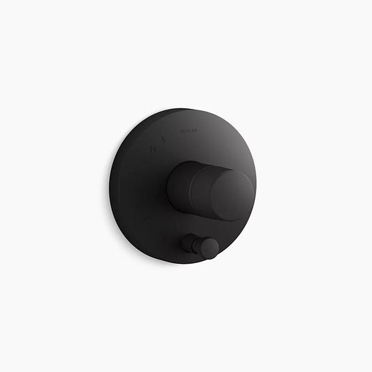 Components Single Oyl Handle Control Trim in Matte Black with Diverter