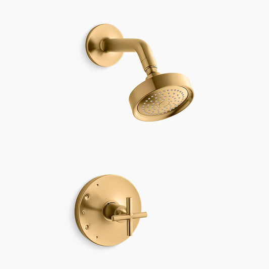 Purist Single-Handle 2.5 gpm Shower Only Faucet in Vibrant Brushed Moderne Brass
