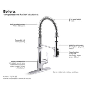 Bellera Pre-Rinse Kitchen Faucet in Oil-Rubbed Bronze
