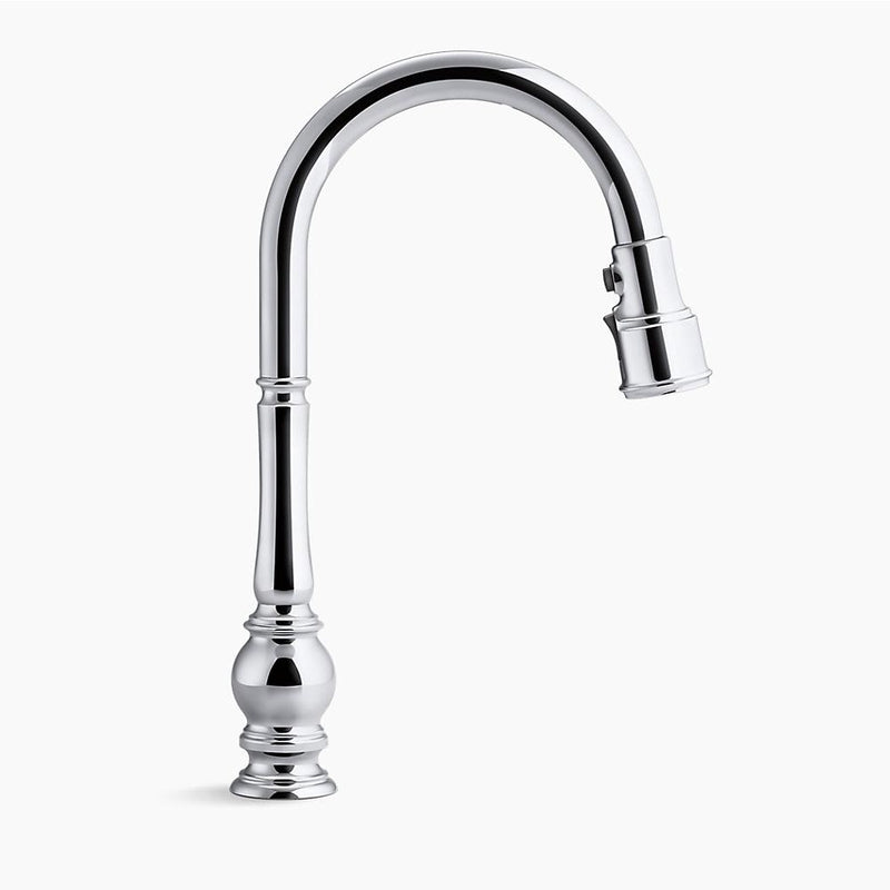Artifacts Pull-Down Kitchen Faucet in Vibrant Polished Nickel with Touchless Control
