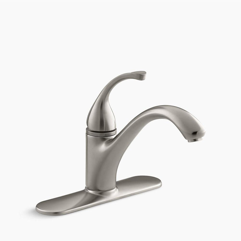 Forte Three-Hole Single-Handle Kitchen Faucet in Vibrant Stainless