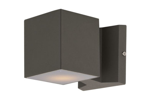 Lightray 4" 2 Light Square Outdoor Wall Sconce in Architectural Bronze