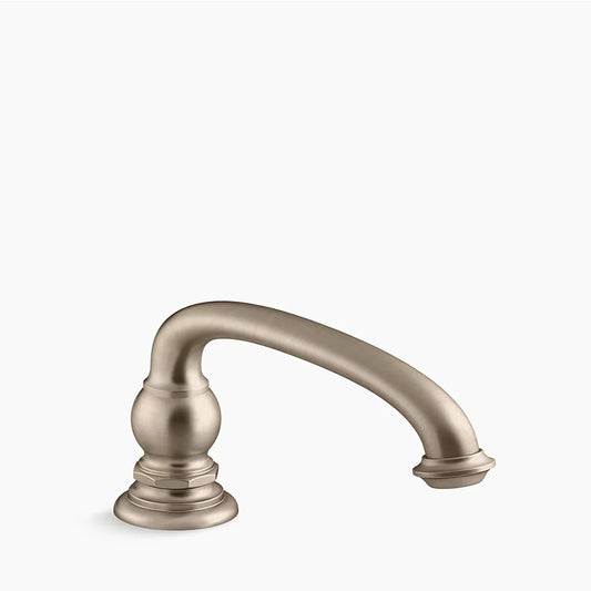 Artifacts Deck Mount Low-Arc Tub Filler in Vibrant Brushed Bronze