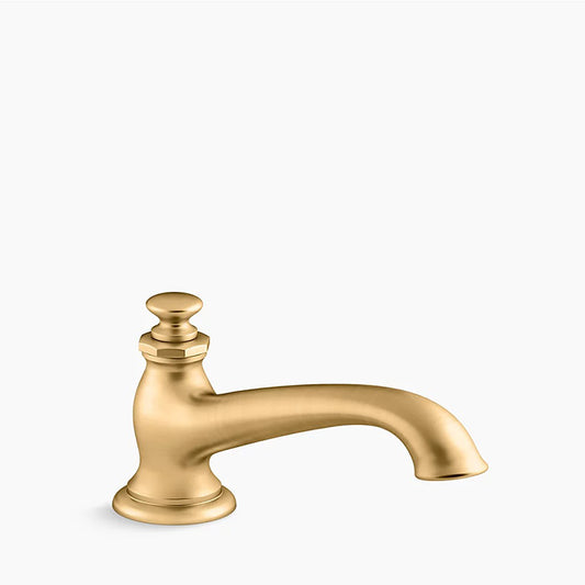 Artifacts Deck Mount Tub Filler in Vibrant Brushed Moderne Brass