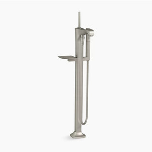 Margaux Single-Handle Freestanding Bathtub Faucet in Vibrant Brushed Nickel