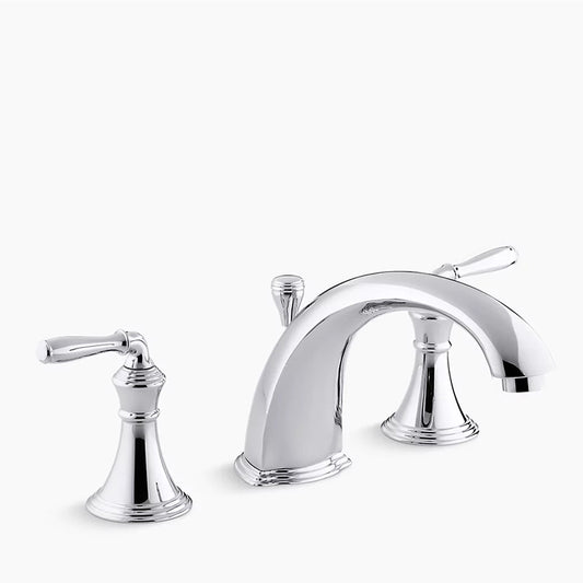 Devonshire Two Lever Handle Roman Tub Filler in Polished Chrome