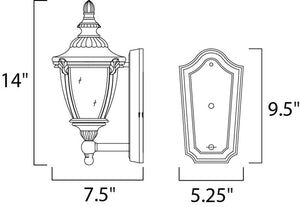 Morrow Bay VX 7' Single Light Outdoor Wall Mount Light in Earth Tone
