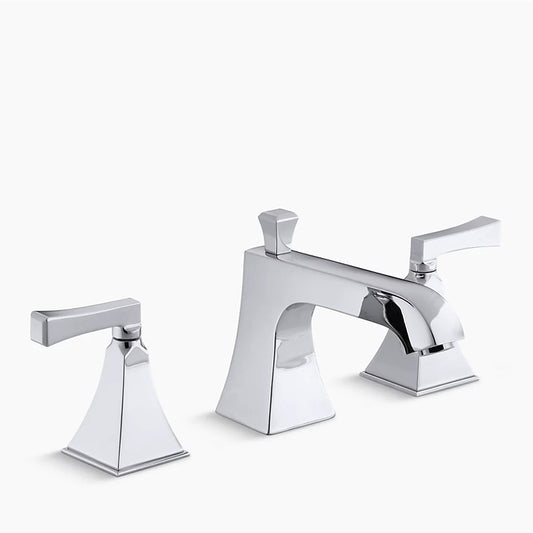 Memoirs Stately Two Deco Lever Handle Roman Tub Filler in Polished Chrome