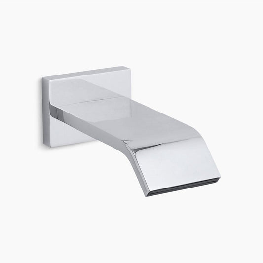 Loure Wall Tub Spout in Polished Chrome