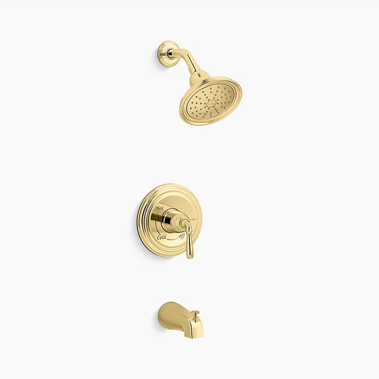 Devonshire Single-Handle 1.75 gpm Tub & Shower Faucet in Polished Brass