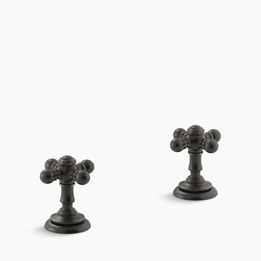Artifacts Bathroom Faucet Cross Handles in Oil-Rubbed Bronze