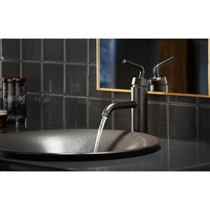 Purist Single-Hole Single-Handle Bathroom Faucet in Vibrant Brushed Bronze